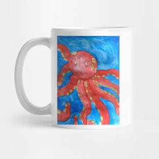 Watercolor Octopus Painting Mug